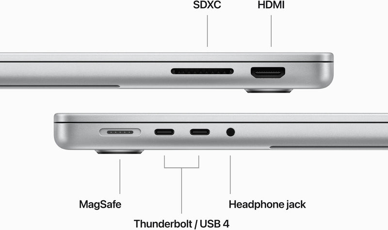 Apple - MacBook Pro 14" Laptop - M3 chip - 8GB Memória - 10-core GPU - 512GB SSD (Lançamento ) - Prata