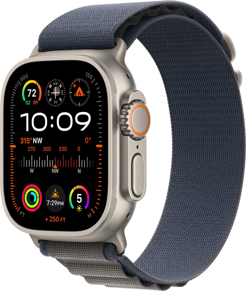 Apple Watch Ultra 2 GPS + Celular 49mm Titanium Case Com Azul Alpine Loop (Médio ) - Titanium