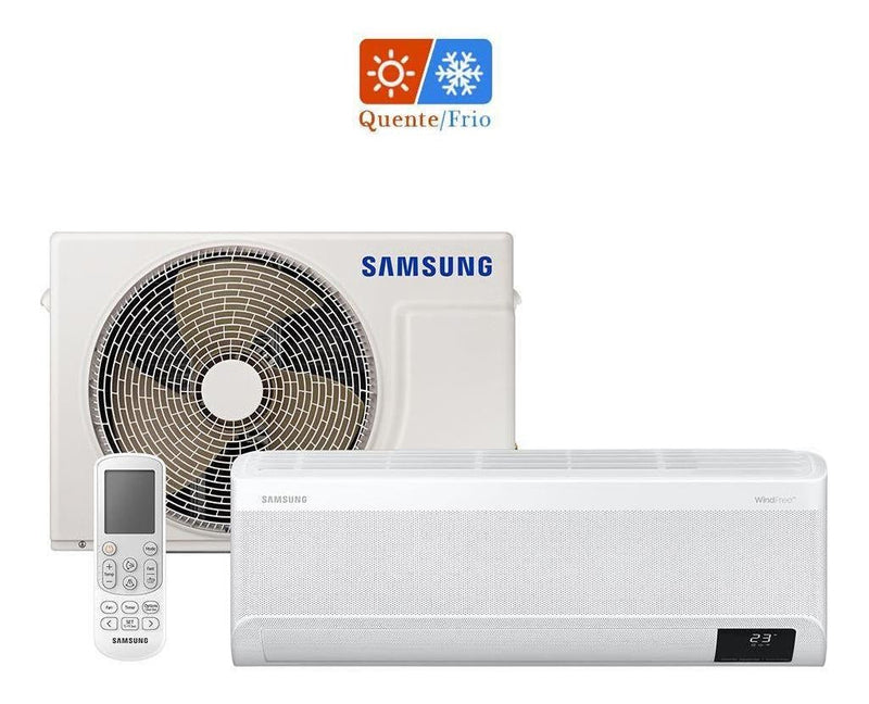 Ar condicionado Samsung Windfree Connect  split inverter  frio/quente 12000 BTU  branco 220V F-AR12BSEAAWK